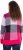Ulla Popken Grand Check Long Sleeve Sweater Red Pink - Mikiny & mikiny bez kapucne - 