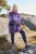 Ulla Popken Grand Check Long Sleeve Sweater Violet - Mikiny & mikiny bez kapucne - 