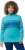 Ulla Popken Apres Ski Long Sleeve Troyer Collar Sweater Bright Turquoise - Mikiny & mikiny bez kapucne - 