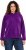 Ulla Popken Chenille Knit Hoodie Dark Purple - Mikiny & mikiny bez kapucne - 