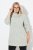 Ulla Popken Space Yarn Oversized Turtleneck Sweater Light Grey Melange - Mikiny & mikiny bez kapucne - Pohodlné mikiny, hoodie a pletené svetre
