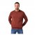 JP1880 Classic Round Neck Long Sleeve Sweater Brick Brown - Mikiny & mikiny bez kapucne - Mikiny & Mikiny s Kapucňou 2XL-12XL