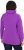 Ulla Popken Drawstring Collar Long Sleeve Sweatshirt Purple - Mikiny & mikiny bez kapucne - 