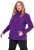 Ulla Popken Modular Fleece Zip Front Jacket Dark Plum - Mikiny & mikiny bez kapucne - 