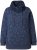 Ulla Popken Teddy Collar Printed Sweatshirt Navy - Mikiny & mikiny bez kapucne - 