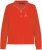 Ulla Popken PARIS Theme Zip Neck Sweatshirt Light Red - Mikiny & mikiny bez kapucne - 