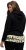Ulla Popken Ruffle Hem A-line Fit Hooded Sweatshirt Black - Mikiny & mikiny bez kapucne - 