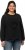 Ulla Popken Flock Print Long Sleeve Crew Neck Sweatshirt Black - Mikiny & mikiny bez kapucne - 