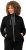 Ulla Popken Contrast Color Zip Up Sweatshirt Black - Mikiny & mikiny bez kapucne - 