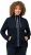 Ulla Popken Contrast Color Zip Up Sweatshirt Navy - Mikiny & mikiny bez kapucne - 