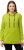 Ulla Popken GLOW Lettered Collared Sweatshirt Apple Green - Mikiny & mikiny bez kapucne - 
