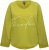 Ulla Popken Embroidered Freedom Rolled Edge Sweatshirt Avocado Green - Mikiny & mikiny bez kapucne - 