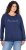 Ulla Popken NEW CASUAL Ruffled Hem Sweatshirt Navy - Mikiny & mikiny bez kapucne - 