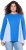 Ulla Popken Pinstripe Gore Long Sleeve Sweatshirt Peacock Blue - Mikiny & mikiny bez kapucne - 