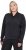 Ulla Popken Quick Drying College Collar Sweatshirt Black - Mikiny & mikiny bez kapucne - 