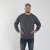 North Latitude O-Neck Sweatshirt Blue Melange TALL - TALL mikiny - TALL mikiny pre vysokých mužov