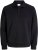 Jack & Jones Bradley Sweatshirt Polo Black - Mikiny & mikiny bez kapucne - Mikiny & Mikiny s Kapucňou 2XL-12XL