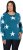 Ulla Popken Glitter Stars Soft Knit Sweater Petrol - Mikiny & mikiny bez kapucne - 