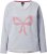 Ulla Popken Bow City Lettering Sweatshirt Light Grey Melange - Mikiny & mikiny bez kapucne - 