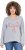 Ulla Popken Bow City Lettering Sweatshirt Light Grey Melange - Mikiny & mikiny bez kapucne - 
