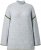 Ulla Popken Decorative Seam Sweater Light Grey Melange - Mikiny & mikiny bez kapucne - 