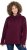 Ulla Popken Chain Fringe Smooth Fleece Sweatshirt Dark Wine Red - Mikiny & mikiny bez kapucne - 