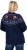 Ulla Popken Norwegian Style Christmas Sweater Blue - Mikiny & mikiny bez kapucne - 