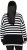 Ulla Popken Striped Stand-Up Collar Sweater Black - Mikiny & mikiny bez kapucne - 