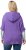 Ulla Popken Fuzzy Knit Short Sleeve Hoodie Pale Lilac - Mikiny & mikiny bez kapucne - 