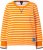 Ulla Popken Striped Drawstring Hem Sweatshirt Orange - Mikiny & mikiny bez kapucne - 