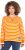 Ulla Popken Striped Drawstring Hem Sweatshirt Orange - Mikiny & mikiny bez kapucne - 