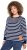 Ulla Popken Striped Drawstring Hem Sweatshirt Navy - Mikiny & mikiny bez kapucne - 