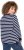 Ulla Popken Striped Drawstring Hem Sweatshirt Navy - Mikiny & mikiny bez kapucne - 