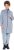 Ulla Popken Longline Knit Fleece Jacket Sky Blue - Mikiny & mikiny bez kapucne - 