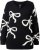 Ulla Popken Glitter Bow Sweater Black - Mikiny & mikiny bez kapucne - 