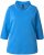 Ulla Popken Classic Fit with Side Slits 3/4 Sleeve Sweatshirt Royal Blue - Mikiny & mikiny bez kapucne - 