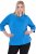 Ulla Popken Classic Fit with Side Slits 3/4 Sleeve Sweatshirt Royal Blue - Mikiny & mikiny bez kapucne - 