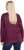 Ulla Popken Metallic Print Extra Soft Christmas Sweatshirt Dark Wine Red - Mikiny & mikiny bez kapucne - 