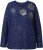 Ulla Popken Metallic Print Extra Soft Christmas Sweatshirt Ink Blue - Mikiny & mikiny bez kapucne - 