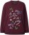 Ulla Popken Sparkling Sequin Bows Christmas Sweatshirt Plum - Mikiny & mikiny bez kapucne - 