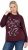 Ulla Popken Sparkling Sequin Bows Christmas Sweatshirt Plum - Mikiny & mikiny bez kapucne - 