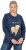 Ulla Popken Let It Snow Sequins Sweatshirt Ink Blue - Mikiny & mikiny bez kapucne - 