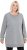 Ulla Popken Nostalgic Escape Oversized Sweatshirt Mouse Grey - Mikiny & mikiny bez kapucne - 
