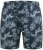 D555 Cleethorpes Hawaii Printed Swimshorts Navy - Plavecké šortky - Pánske Plavky Nadmerné Veľkosti 