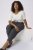 Kaffe Curve Merla Nohavice Dark Grey Melange - Džíny & Nohavice vo Veľkých Veľkostiach – Plus Size - 