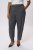 Kaffe Curve Merla Nohavice Dark Grey Melange - Džíny & Nohavice vo Veľkých Veľkostiach – Plus Size - 