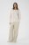 Kaffe Curve Sirana Pants Beige Melange/Black Stripe - Látkové nohavice - 