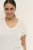 Kaffe Curve Lina V-Neck T-Shirt White - Tričká - 