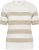 Kaffe Curve Lizzy Striped Pullover Chalk/Feather Grey Bold Stripe - Tričká - 