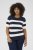 Kaffe Curve Lizzy pruhd Sveter Midnight/Chalk pruh - Tričká - 